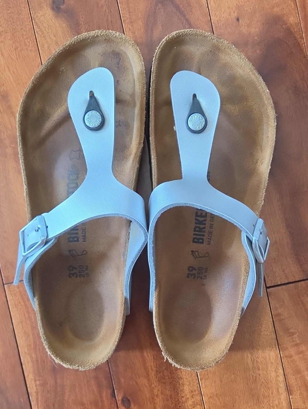 Birkenstock Women's Gizeh Sandals in Pale Blue